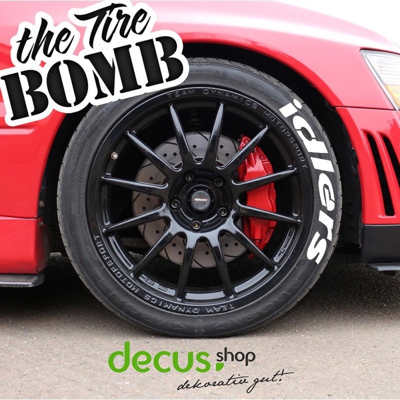 Tire Bomb tirebomb tyre stencils Reifen Aufkleber Sticker Farbe - Decus  Shop • dekorativ gut!