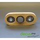 ECHTHOLZ Buche massiv - Spinner Brass Hand Toy Finger Bar EDC Pocket Fidget
