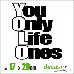 YOLO YOU ONLY LIFE ONES XL 1515