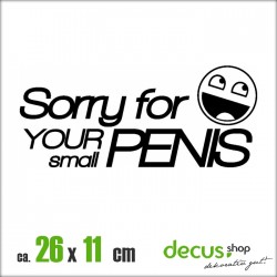 SORRY FOR YOUR SMALL PENIS XL 2430