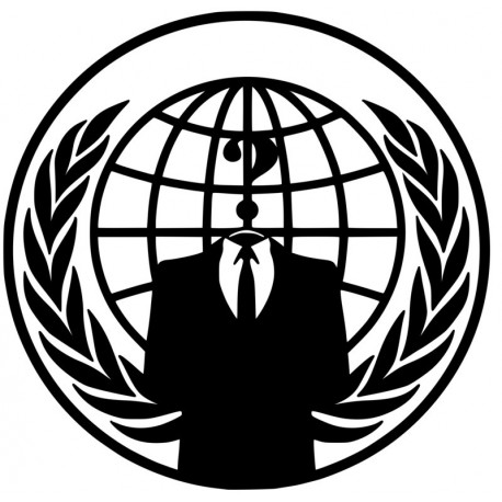 Anonymous Hacker Emblem L 2696