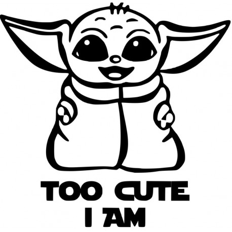Baby Yoda - Too Cute i Am L 3243