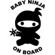 BABY ON BOARD - BABY NINJA L 3271