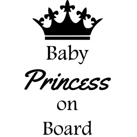 BABY ON BOARD - Baby Princess L 3274