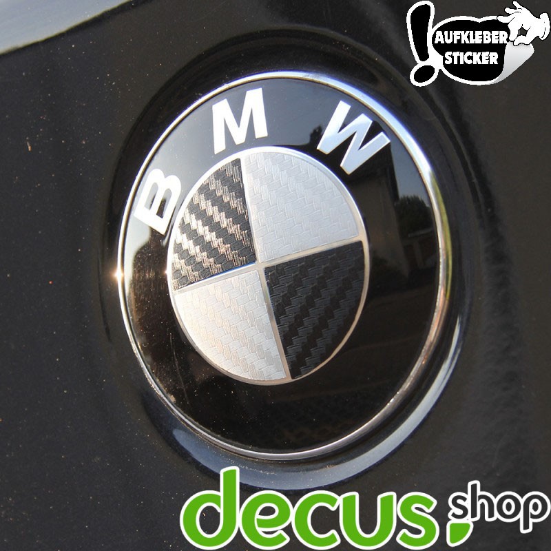 Emblem Ecken in Carbon passend für alle BMW Modelle - Decus Shop •  dekorativ gut!
