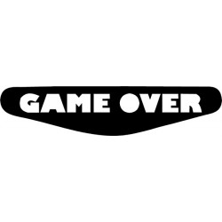 GAME OVER - Play Station PS4 Lightbar Sticker Aufkleber