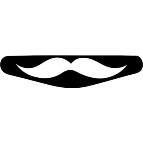 Mustache - Play Station PS4 Lightbar Sticker Aufkleber